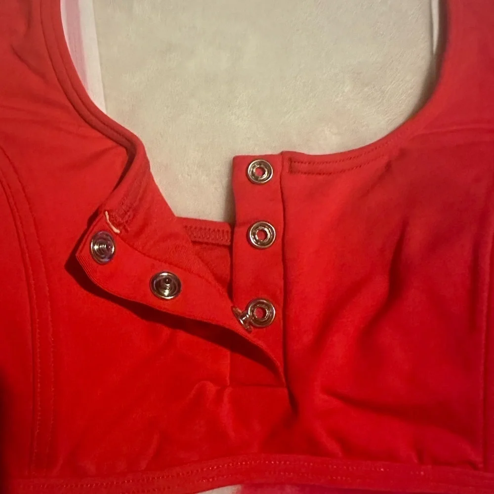 SEAFOLLY Tank Bikini Top in Chilli Red NWOT